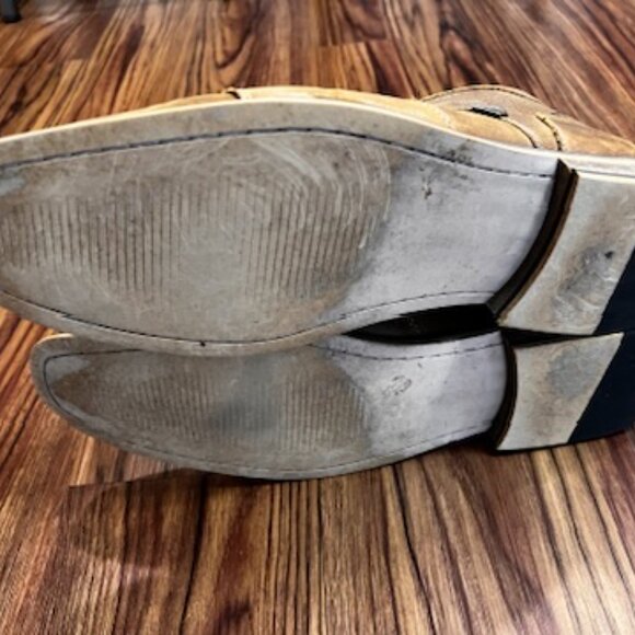 Steve Madden Men's Chukka Boots Brown Leather Lace Up 14 M - Picture 4 of 5